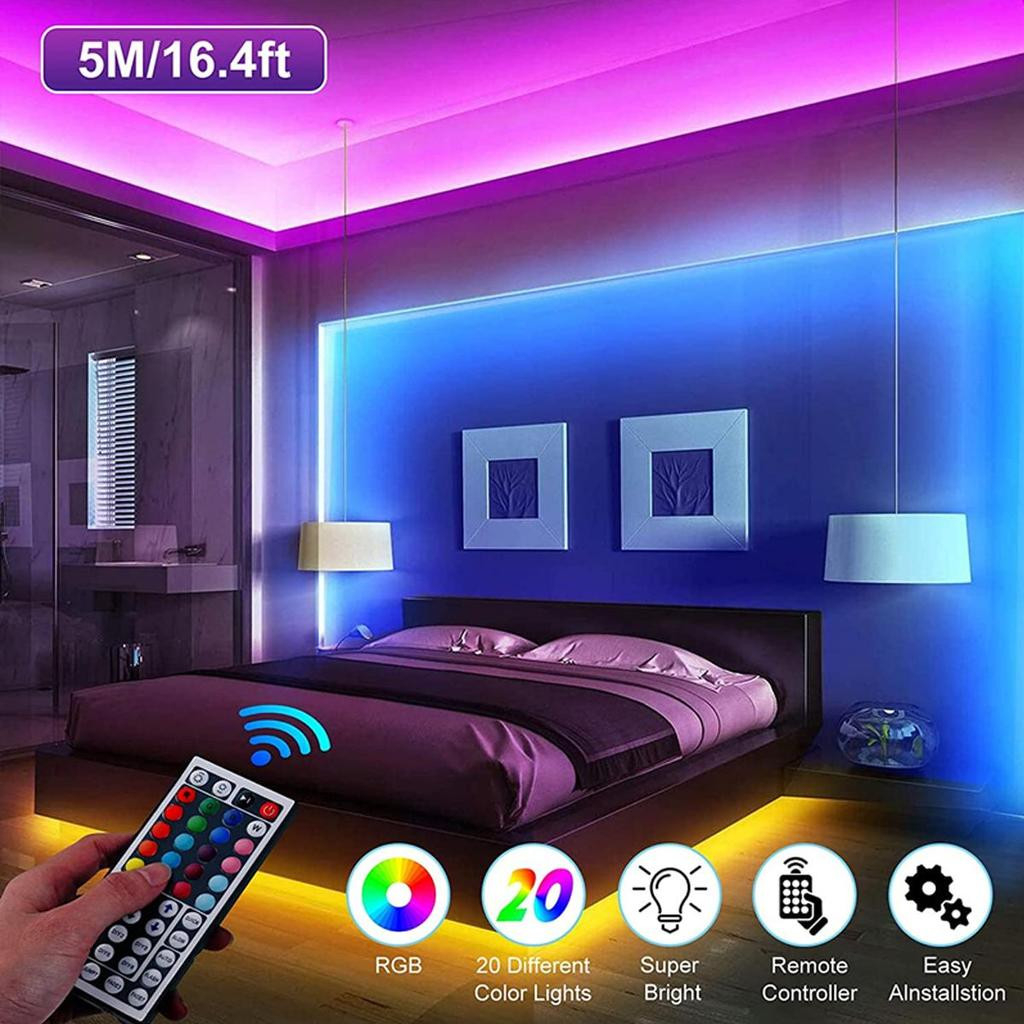 Kaufe Malitai Led-Streifen-Lichtleiste, Infrarot, 44 Tasten, Rgb for Led Lichtleiste Schlafzimmer