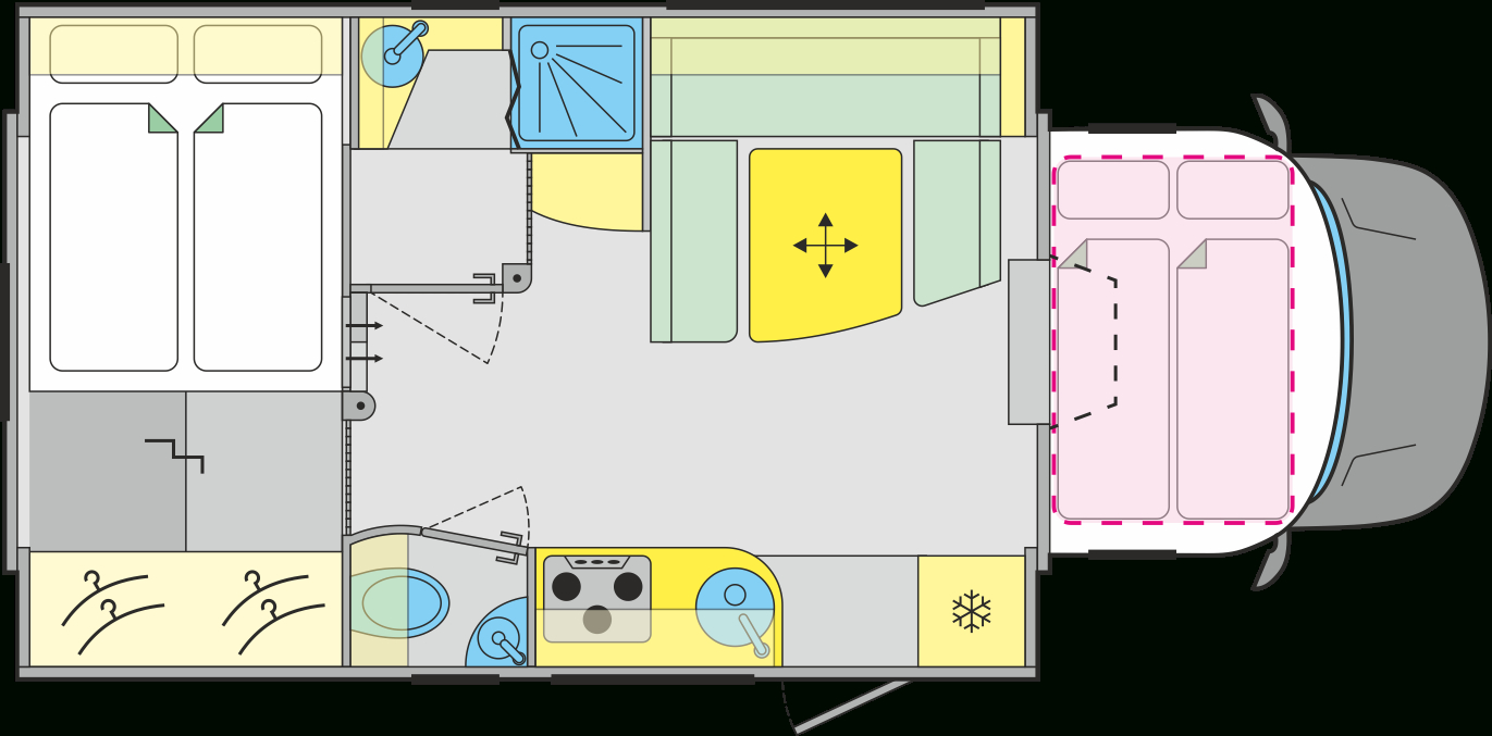 Q18 - Protec, Wohnmobile Mit Beidseitigen Slide Outs Über Die inside Wohnmobil Mit Getrennten Schlafzimmern