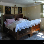 Schlafzimmer Blick Durch Ins Wohnzimmer, Um 1900, In Einem In Alte Schlafzimmer Um 1900