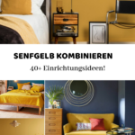 Senfgelb Kombinieren – 40+ Einrichtungsideen Mit Der Trendfarbe Inside Schlafzimmer Senfgelb