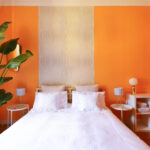 75 Orange Schlafzimmer Mit Oranger Wandfarbe Ideen & Bilder With Regard To Schlafzimmer Orange