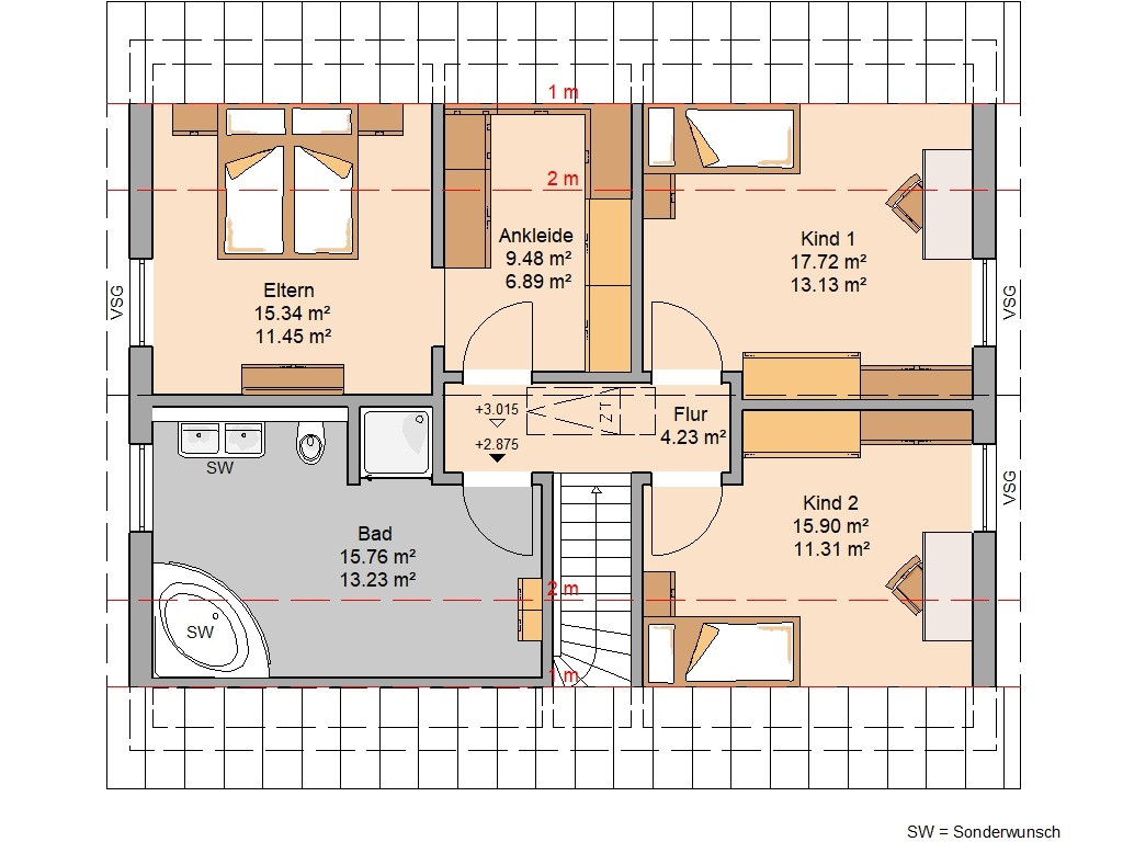 Viele Ideen Für Den Grundriss Mit Einer Ankleide with Schlafzimmer Mit Begehbarem Kleiderschrank Grundriss